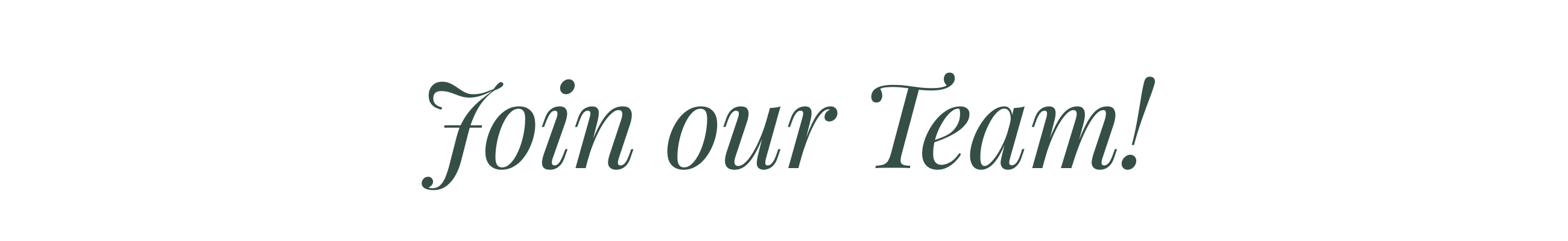 Join Our Team!